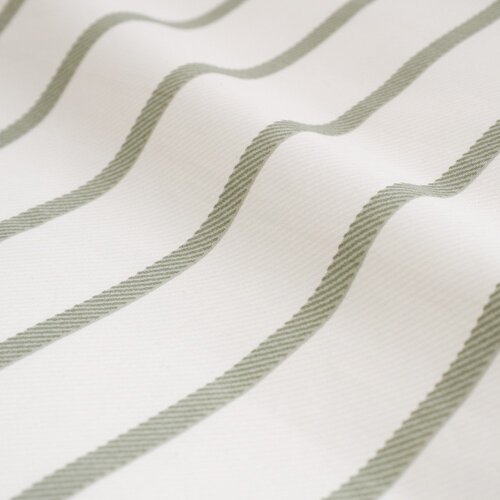 Bianca Zelena/kremno bela enojna bombažna posteljnina 135x200 cm Hampton Stripe &amp;ndash; Slike