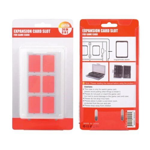 Nintendo 24in1 Switch Game Card Case Box for Red Slike