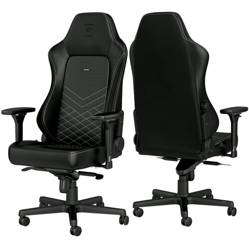 NOBLECHAIRS HERO Gaming stolica crno-platinum bela Cene
