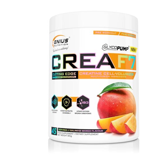 Genius Nutrition Kreatin CreaF7, Mango, 405g Slike