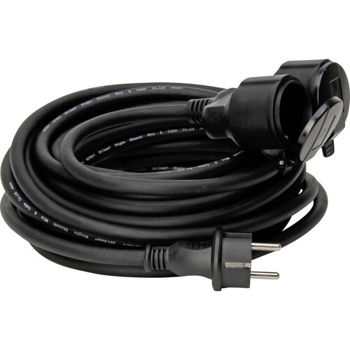 KOPP 145211048 tok podaljšek 16 A črna 10.00 m H07RN-F 3x1\,5 mm² primeren za uporabo na prostem, (20434410) Cene