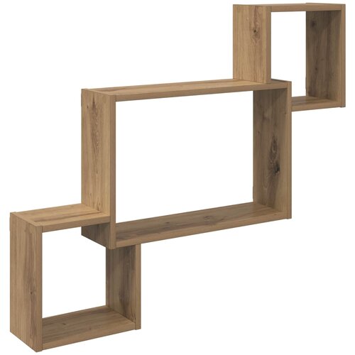 vidaXL Stenska polica Montaža za steno Artisan hrast 91,5 x 15 x 76 cm, (5000307488) Cene