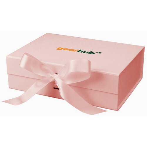  GearHub - Poklon kutija sa satenskom mašnom Roze 33 x 27 x 12 cm Cene
