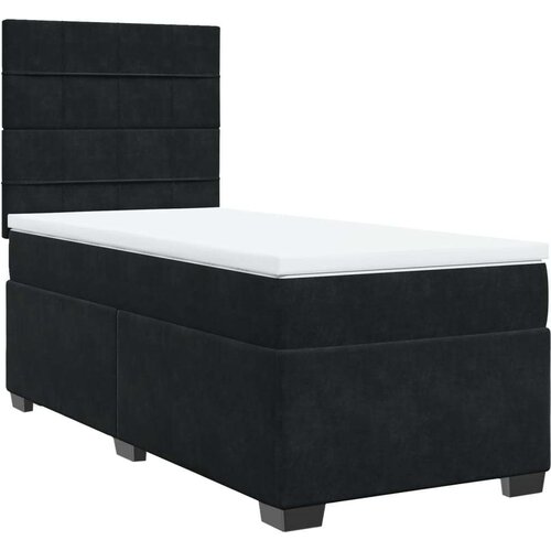 VidaXL box spring krevet s madracem crni 80 x 200 cm bar&amp;scaron;unasti Slike