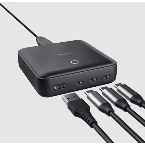 Trust punjac maxo 100W 4-PORT desktop charger Slike