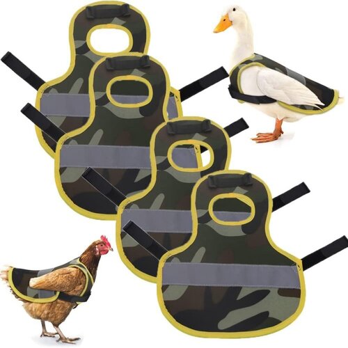 INF Odsevni varnostni jopič za pi&scaron;čance, race in gosi - 4 kosi, Oxford Cloth Camouflage, (5000078757) Cene