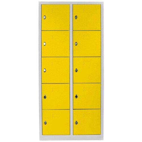 Hanah home Js1017Sa GreyYellow Locker Storage Cabinet Cene