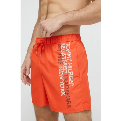 Tommy Hilfiger Kratke hlače za kupanje boja: narančasta