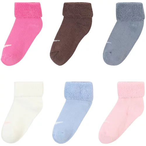 Nike Sportswear Čarape plava / smeđa / roza / bijela