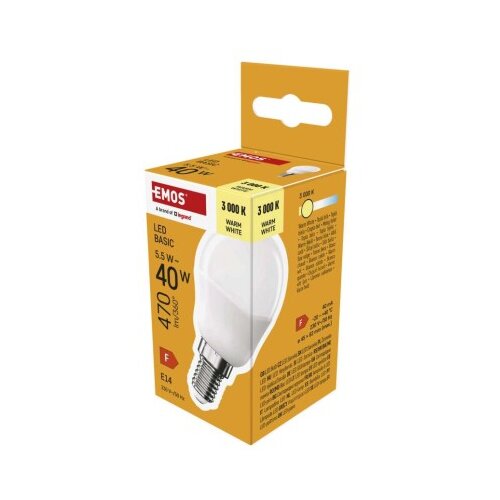  LED žarnica Basic Mini Globe / E14 / 5,5 W (40 W) / 470 lm / Toplo bel Cene