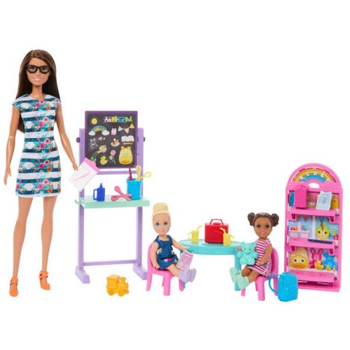 Mattel Barbie I Love School set učionice s lutkom učiteljicom i 2 male lutke Slike