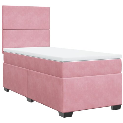 Maison Chic Box spring postelja - Vzmetna postelja z vzmetnico roza 80x200 cm žamet SL4284, (21888666) Cene
