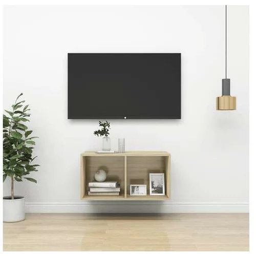 Stenska TV omarica sonoma hrast 37x37x72 cm iverna plošča