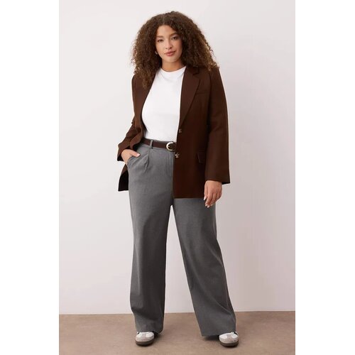 Trendyol Ženske pantalone Tbbaw26Ar00019, Sive Cene