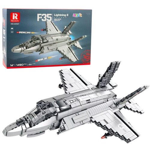  F-35 Lightning II - Kocke za gradnju lovačkog aviona, sive boje, 1490 kom. Cene