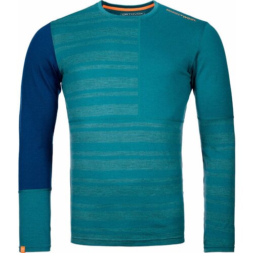 Ortovox Termo spodnje perilo 185 Rock&amp;#039;N&amp;#039;Wool Long Sleeve M Pacific Green XL Slike