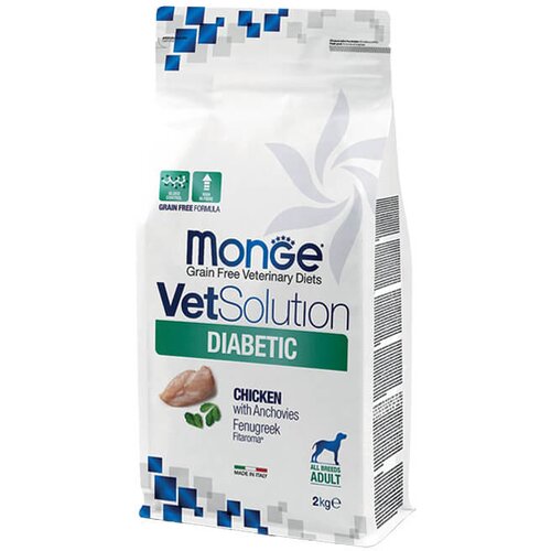 Monge vetsolution diabetic canine - dijetetska hrana za pse za regulaciju unosa glukoze (2kg i 12kg) 2kg Slike