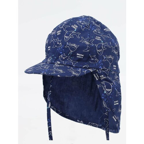Yoclub Kids's Boys' Summer Cap With Neck Protection CLE-0118C-A100 Navy Blue Slike