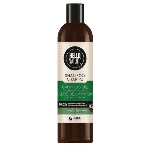 HELLO NATURE šampon sa cbd uljem, pantenolom i kafeinom za jačanje kose Slike