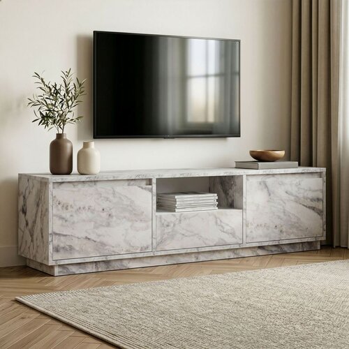 Hanah home TV komoda Vanguard, 160 cm, mermer Freesia / mermer Freesia Cene