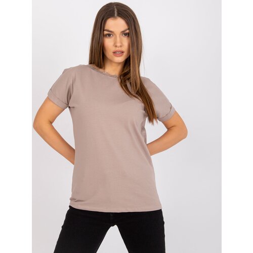 RUE PARIS Blouse-RV-BZ-7544.00-dark beige Slike