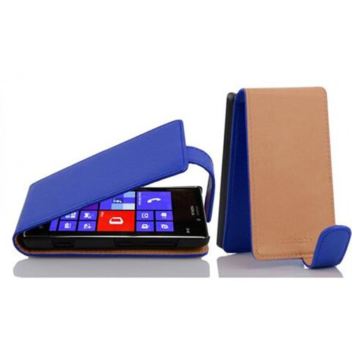 Cadorabo Ohišje, združljivo z Nokia Lumia 925 v mornarsko modra - Zaščitni ovitek v obliki flipa iz teksturiranega umetnega usnja, (20558800) Cene