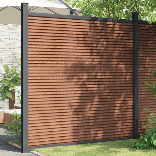 vidaXL ograjni panel wpc rjav 173x186 cm Cene