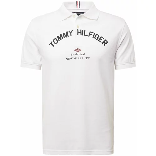 Tommy Hilfiger Majica rdeča / črna / off-bela