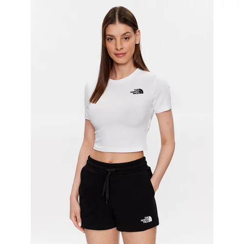 The North Face Majica NF0A55AO Bela Cropped Fit
