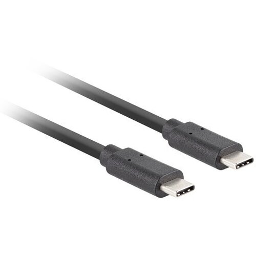 Lanberg USB-C kabel 3.1 Gen 2 macho/macho 10GB/s pd100w 1m črnec, (21091160) Slike