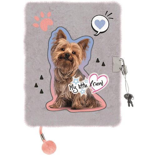  DNEVNIK S KLJUČEM A5 96L MY LITTLE FRIEND GREY YORK 9583 Cijene