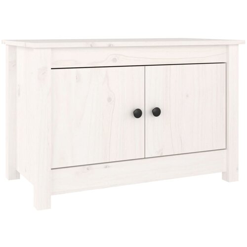 Maison Chic Omarica za obutev - Kopa za čevlje bela 70x38x45,5 cm trdna borovina, (21777655) Cene