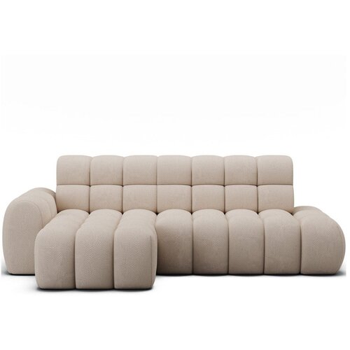 ELTAP Bež sklopiva kutna garnitura (s lijevim kutom/s ležaljkom) Ceedro &amp;ndash; Slike