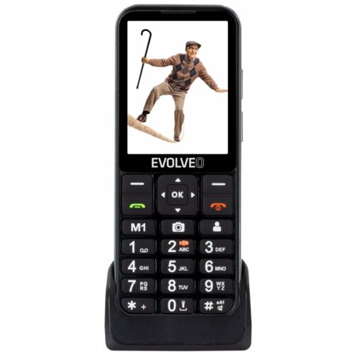 Evolveo easyphone lt EP-880 telefon za starej&amp;scaron;e na tipke 4G črn Slike