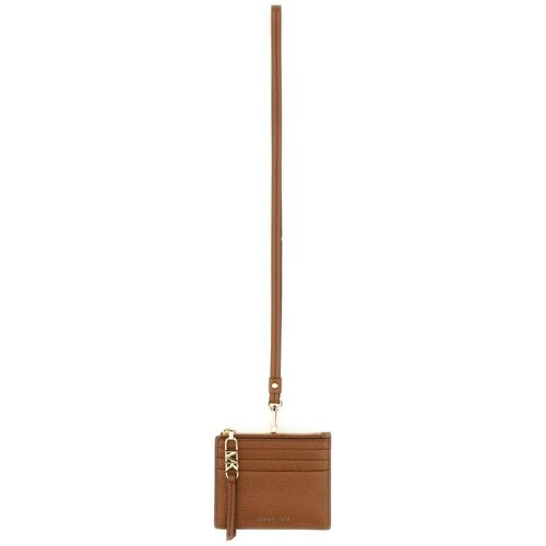 Michael Kors Card Case - EMPIRE SM CLIP CARD LANYARD brown Slike
