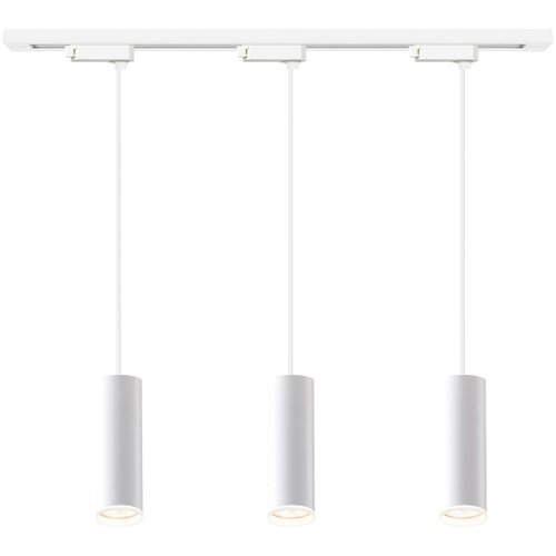  Viseći luster na sajli u &amp;scaron;inskom sistemu PIPE 3xGU10/10W/230V, bela Slike