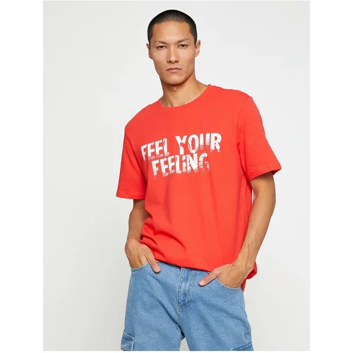 Koton T-Shirt - Red - Regular fit