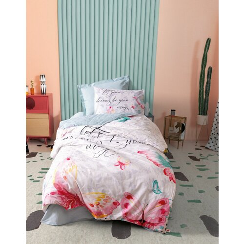  wings - mint v2 mint ranforce young quilt cover set Cene