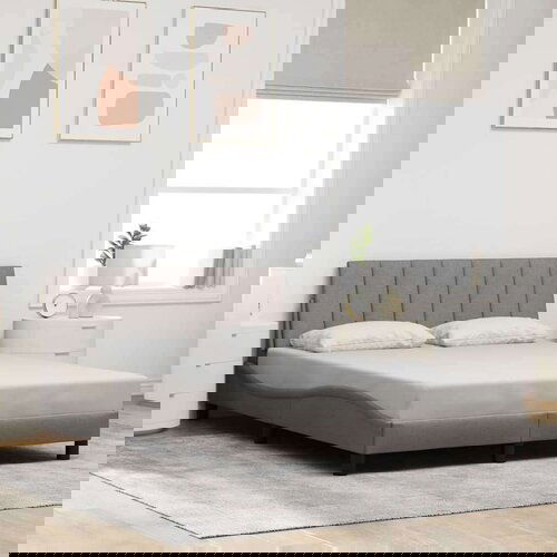  Posteljni okvir brez vzmetnice taupe 120x200 cm blago Cene