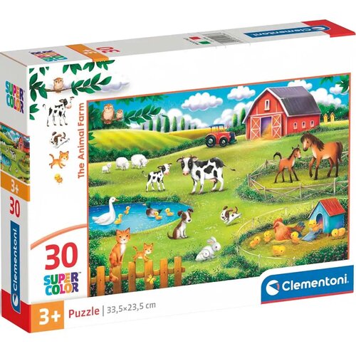 Clementoni Kmetija živali 30-delna Supercolor sestavljanka - Cene