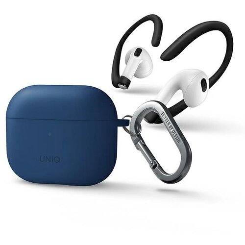 Uniq NEXO OVITEK ZA AIRPODS 3 + SILIKONSKE KLJUBKE MODRE, (22006321) Slike