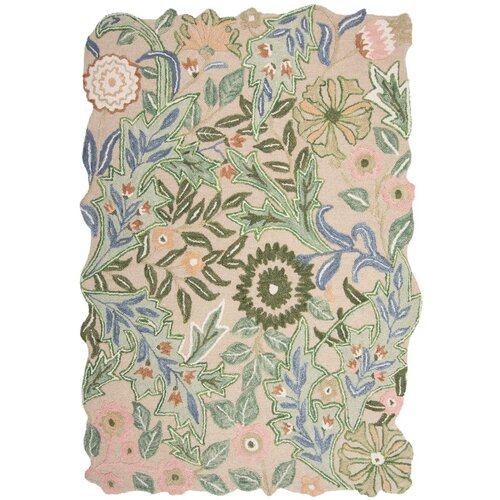 Flair Rugs zelena ročno tkana volnena preproga 160x230 cm bryony shaped floral – Cene