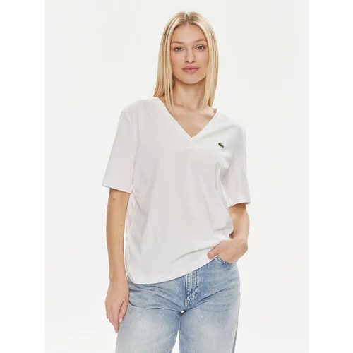 Lacoste Majica TF7300 Bela Regular Fit