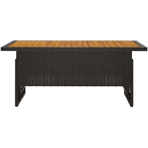 vidaXL vrtni stol crni 100x50x43/63 cm od drva bagrema i poliratana Cijene