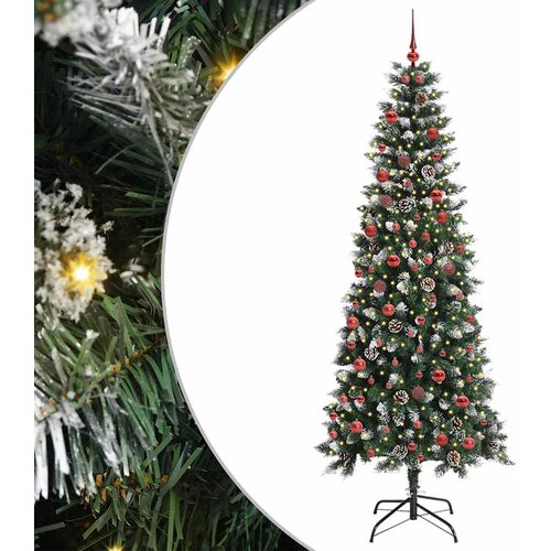  Umjetno božićno drvce Zelena 210 cm PVC, plastika i čelik Cijene