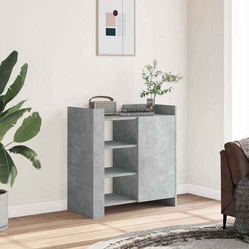 The Living Store Komoda betonsko siva 73,5x35x75 cm inženirski les - Komoda, (21660921) Slike