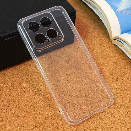  Maska silikonska Ultra Thin za Xiaomi 14 transparent Slike