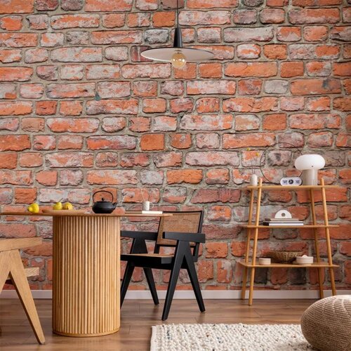  Foto tapeta - Loft Wall - Pattern Imitating an Old Red Brick 300x210 Vodootporna Cene