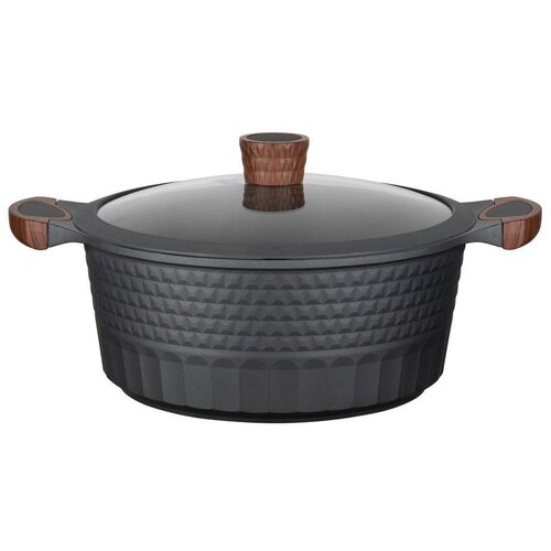 Resto Kitchenware Capella 6.6 L Round Black, Wood Slike