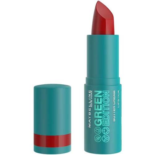 Maybelline Šminke Lippenstift Buttercreme Green Edition - 18 Musk Rdeča